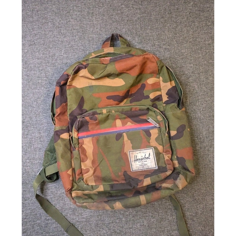 HERSCHEL SUPPLY CAMO BACKPACK POP QUIZ 22L CANVAS SCHOOL BOOK BAG POCKETS